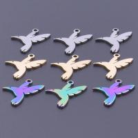 Roestvrij staal Animal Hangers, 304 roestvrij staal, Vogel, DIY, meer kleuren voor de keuze, 16x12mm, Verkocht door PC