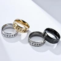 Stainless Steel Finger Ring 304 Stainless Steel polished fashion jewelry & for man 8mm Sold By PC