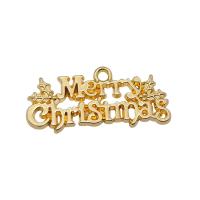 Zinklegering Kerst Hangers, Zinc Alloy, De Brief van het alfabet, plated, Kerstontwerp & DIY, meer kleuren voor de keuze, nikkel, lood en cadmium vrij, 16x36mm, Verkocht door PC