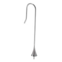 Rozsdamentes acél Hook earwire, 304 rozsdamentes acél, a nő, az eredeti szín, 10x44x5mm,1mm, Által értékesített pár