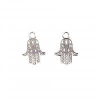 Zinc Alloy Hamsa Pendants Hand antique silver color plated vintage & DIY nickel lead & cadmium free Approx Sold By Bag