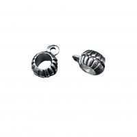 Zinc Alloy Bail Beads Donut antique silver color plated vintage & DIY nickel lead & cadmium free Approx Sold By Bag