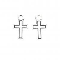 Zinc Alloy Cross Pendants antique silver color plated vintage & DIY nickel lead & cadmium free Approx Sold By Bag