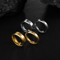 Couple Finger Rings Titanium Steel Unisex & micro pave cubic zirconia Sold By PC