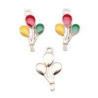 Zinc Alloy émail Pendants, alliage de zinc, Ballon, plaqué de couleur d'or KC, DIY, protéger l'environnement, sans nickel, plomb et cadmium, 23x14mm, Vendu par PC