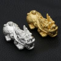 925 Sterling Silver Spacer Bead Mythical Wild Animal plated DIY Sold By PC