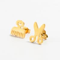 Lo zinco in lega Stud Earring, lega in zinco, placcato, gioielli di moda & per la donna, nessuno, assenza di nichel,piombo&cadmio, 10*10mm,8*12mm, Venduto da coppia