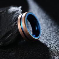 Anillo de acero de tungsteno para hombres, chapado, Joyería & diverso tamaño para la opción, 8mm, Vendido por UD