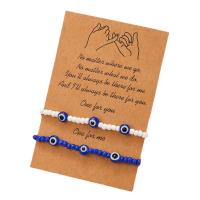 Bracelet Evil Eye bijoux, Des billes de verre, Mauvais œil, unisexe & styles différents pour le choix, plus de couleurs à choisir, protéger l'environnement, sans nickel, plomb et cadmium, Vendu par fixé