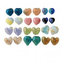 Handgemaakte Lampwork Beads, Hart, DIY & verschillende grootte voor keus, meer kleuren voor de keuze, Verkocht door PC