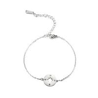 Bracciale gioielli in acciaio inossidabile, 304 acciaio inox, with 5cm extender chain, Bussola, unisex, nessuno, 18.50x14.70mm, Lunghezza 17 cm, Venduto da PC