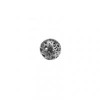 925 Sterling Silver Spacer Bead, Babhta, DIY & log, 12mm, Poll:Thart 1.3mm, Díolta De réir PC