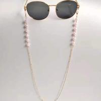 Zinc Alloy Glasses Chain with Crystal anti-skidding & for woman nickel lead & cadmium free Length Approx 75 cm Sold By PC