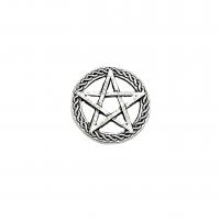 Zinc Alloy Pendants pentagram antique silver color plated vintage & DIY & hollow nickel lead & cadmium free Approx Sold By Bag