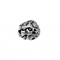 Sinc Alloy Coirníní Ainmhithe, Lion, dath airgid antique plátáilte, seanré & DIY, nicil, luaidhe & caidmiam saor in aisce, 12x10mm, Thart 100ríomhairí pearsanta/Mála, Díolta De réir Mála