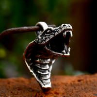 Stainless Steel Animal Pendants 304 Stainless Steel Snake polished vintage & DIY Sold By PC