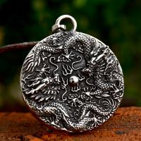 Stainless Steel Pendants 304 Stainless Steel Dragon polished vintage & DIY Sold By PC