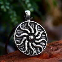 Stainless Steel Pendants 304 Stainless Steel Flower polished vintage & DIY Sold By PC