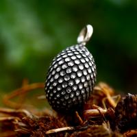 Stainless Steel Pendants 304 Stainless Steel Pinecone polished vintage & DIY Sold By PC