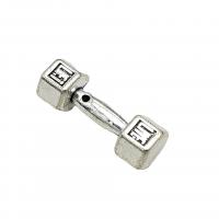 Μενταγιόν Zinc Alloy Tool, Κράμα ψευδάργυρου, Barbell, αντίκες χρώμα επάργυρα, Vintage & DIY, νικέλιο, μόλυβδο και κάδμιο ελεύθεροι, 9x29mm, Περίπου 100PCs/τσάντα, Sold Με τσάντα