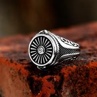 Stainless Steel Finger Ring 304 Stainless Steel polished vintage & for man US Ring Sold By PC