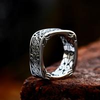 Acier titane bague, poli, Vintage & normes différentes pour le choix & pour homme, Taille:7-12, Vendu par PC