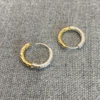 Boucle d'oreille Creole cerceau laiton, bijoux de mode & pour femme, protéger l'environnement, sans nickel, plomb et cadmium, 28x9mm, Vendu par paire