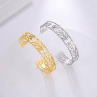 Rozsdamentes acél bangle, 304 rozsdamentes acél, Letter C, a nő & üreges, több színt a választás, 12.20mm, Hossz 160 mm, Által értékesített PC