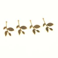 Messing Schmuck Anhänger, Blatt, DIY, 24.20x16mm, verkauft von PC