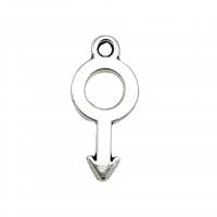 Zinc Alloy Key Pendants antique silver color plated vintage & DIY & hollow nickel lead & cadmium free Approx Sold By Bag