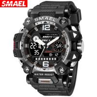 SMAEL®Men Nakit Watch, Organska Glass, s PU & 304 nehrđajućeg čelika, Život otporan na vodu & modni nakit & japanski pokret & za čovjeka, više boja za izbor, 49*55*22mm, Dužina Približno 250 mm, Prodano By PC