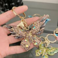 Zinc Alloy Key Lås, Butterfly, poleret, Unisex & med rhinestone, flere farver til valg, nikkel, bly & cadmium fri, 90x100mm, Solgt af PC