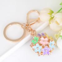 Zinc Alloy Key Clasp Flower Unisex nickel lead & cadmium free 10.5cm 4*3.5cm Sold By PC