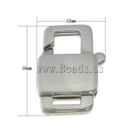 ステンレスロブスタークロウ留め金, 316Lステンレススチール, オリジナルカラー, 12x16x4mm, 穴:約 4.5x1.5mm, 100パソコン/ロト, 売り手 ロト