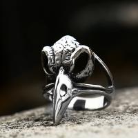 Titanium Staal Finger Ring, gepolijst, Vintage & verschillende grootte voor keus & voor de mens, Maat:7-13, Verkocht door PC