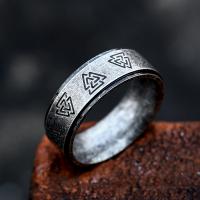 Titanium Steel Finger Ring, Vintage & különböző méretű a választás & az ember, több színt a választás, 8mm, Méret:7-13, Által értékesített PC