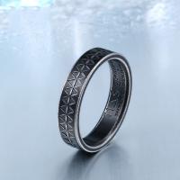 Titanium Staal Finger Ring, Vintage & verschillende grootte voor keus & voor de mens, meer kleuren voor de keuze, Maat:8-13, Verkocht door PC