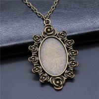 Zinc Alloy Pendant Cabochon Setting plated vintage & DIY nickel lead & cadmium free Sold By PC