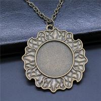 Zinc Alloy Pendant Cabochon Setting plated vintage & DIY nickel lead & cadmium free 25mm Sold By PC