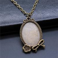 Zinc Alloy Pendant Cabochon Setting plated vintage & DIY nickel lead & cadmium free Sold By PC