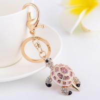 Zinc Alloy Key Clasp Unisex & with rhinestone nickel lead & cadmium free 12cm 4*5.5cm Sold By PC