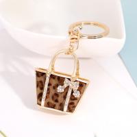 Zinc Alloy Key Clasp Handbag for woman & with rhinestone nickel lead & cadmium free 11cm 5*4.5cm Sold By PC