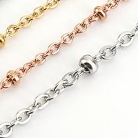 Nerezová ocel Nekclace Chain, 304 Stainless Steel, různé délky pro volbu & různé velikosti pro výběr & pro ženy, více barev na výběr, Prodáno By Strand