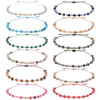 Edelsteen armbanden, met Seedbead, handgemaakt, verstelbaar & voor vrouw, meer kleuren voor de keuze, Lengte Ca 15-30 cm, Verkocht door PC