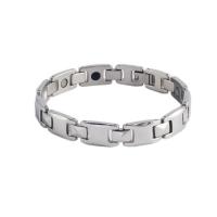 Titanium armbanden, Titanium Staal, met Germanium & Magnetische Hematiet, mode sieraden & uniseks & verschillende stijlen voor de keuze, Verkocht door PC