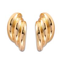 Brass Stud Earring plated fashion jewelry & for woman nickel lead & cadmium free Sold By Pair