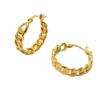 Acier inoxydable Levier Retour Earring, laiton, Plaqué or 18K, bijoux de mode & pour femme, doré, protéger l'environnement, sans nickel, plomb et cadmium, 5x22mm, Vendu par paire