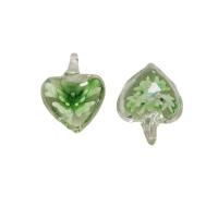 Fashion Lampwork Hangers, Hart, DIY & luminated, meer kleuren voor de keuze, 25x20mm, Verkocht door PC