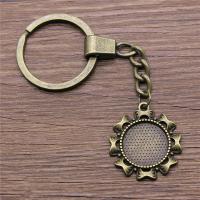 Zinc Alloy Pendant Cabochon Setting Flower antique bronze color plated vintage & DIY nickel lead & cadmium free 16mm Sold By PC