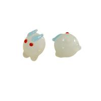 Handgewickelte Perlen, Lampwork, Hase, DIY, keine, 17x10mm, verkauft von PC